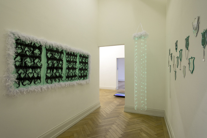 a goddess knows she is pure light cuz she transformed shadows, Plattform22 at Kunsthalle Palazzo Liestal, 2022