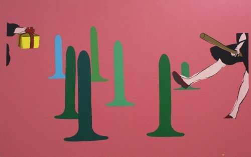 Sans titre, acrylique sur toile, 100 x 160 cm, 2011