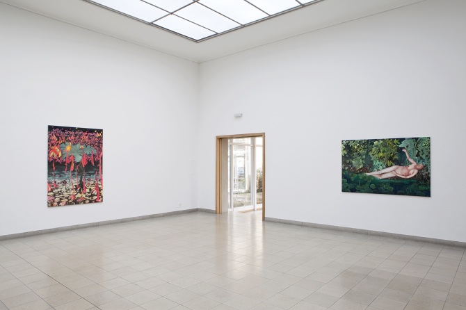 Ohne Titel, 2017; Ohne Titel, 2016, Ausstellungsansicht / vue de l'exposition Plattform17, 2017