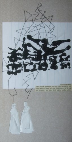 Zelläta, Faden, Tetrapack, Leim auf
Papier und Karton, 2009