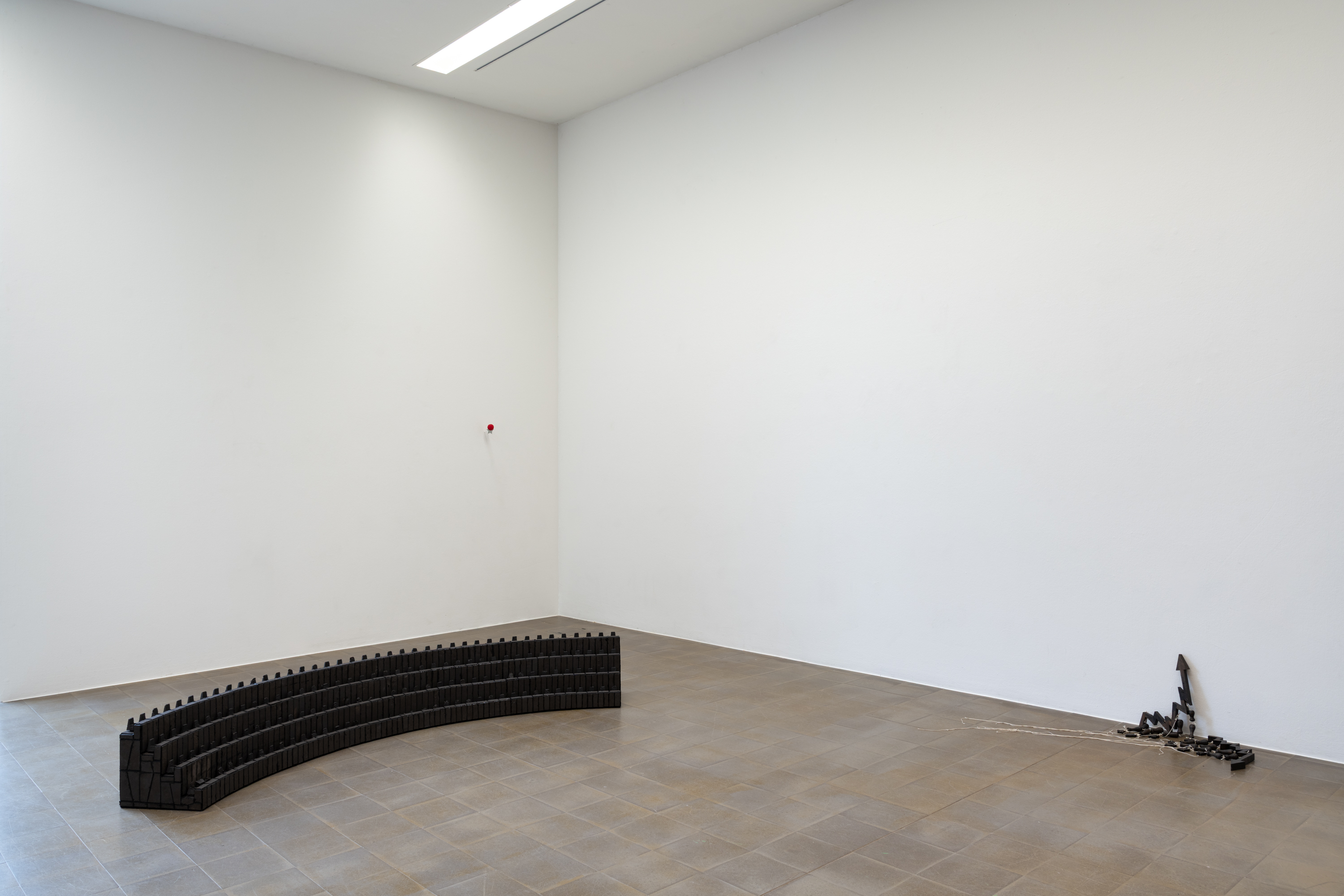 Daniel Drabek, *Parliament*, 2025; *Untold jokes*, 2025; *Comedy*, 2025; *Tragedy*, 2025. Photo: Finn Curry.