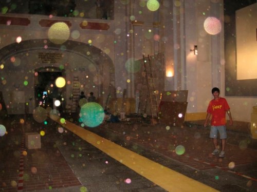 Verlauf, Schlagschnurmarkierung, Pigment (Lawrence Church Klatovy/CZ), 2008