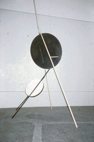 Satellites, Mixed media, 182 × 128 cm (Work destroyed), 2008