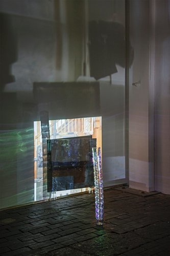 Nicolas Delaroche, The optical act of imaginary
appearances, vue d'exposition BAC Genève, 2014