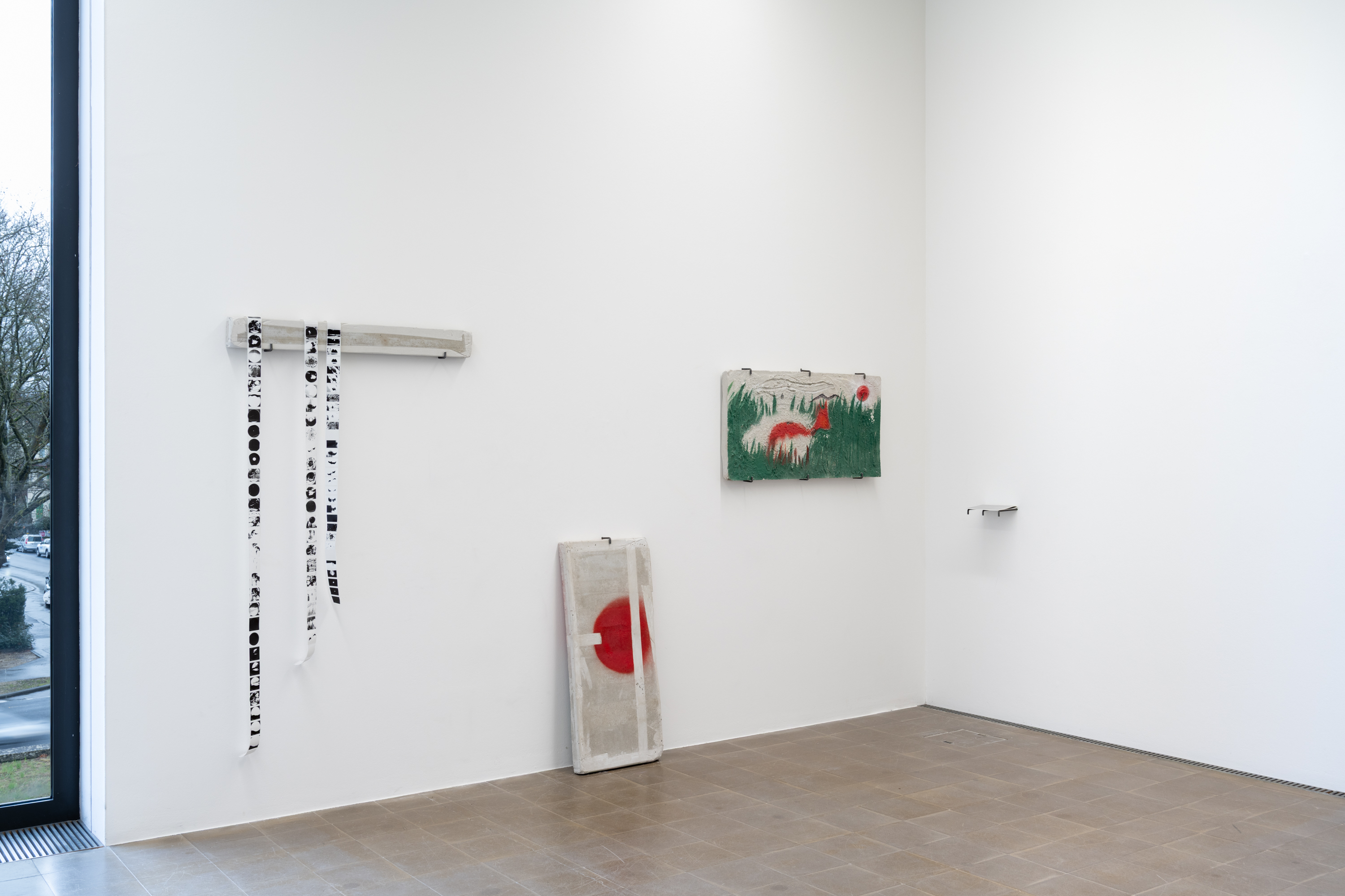 Reema Nubani, *thermal memory*, 2026; *janoub*, 2026; *shamal*, 2026; *birth: pending*, 2026. Photo: Finn Curry.