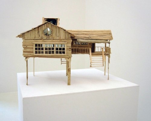 Hütte, Mixed media, 85 × 62 × 54 cm, 2009