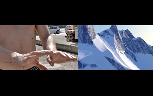 Sabrina Labis, How To Build A Mountain, 2-Kanal-Videoinstallation, 2015