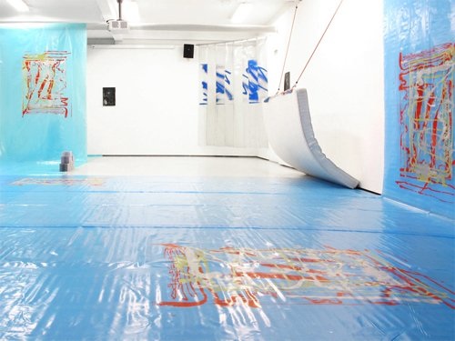 Sérigraphie sur bâches plastiques, HEAD – Genève, 2012