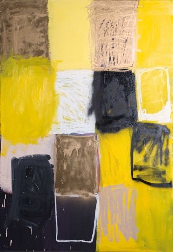 Ohne Titel, Mischtechnik auf Leinwand,
160 x 110 cm, 2009